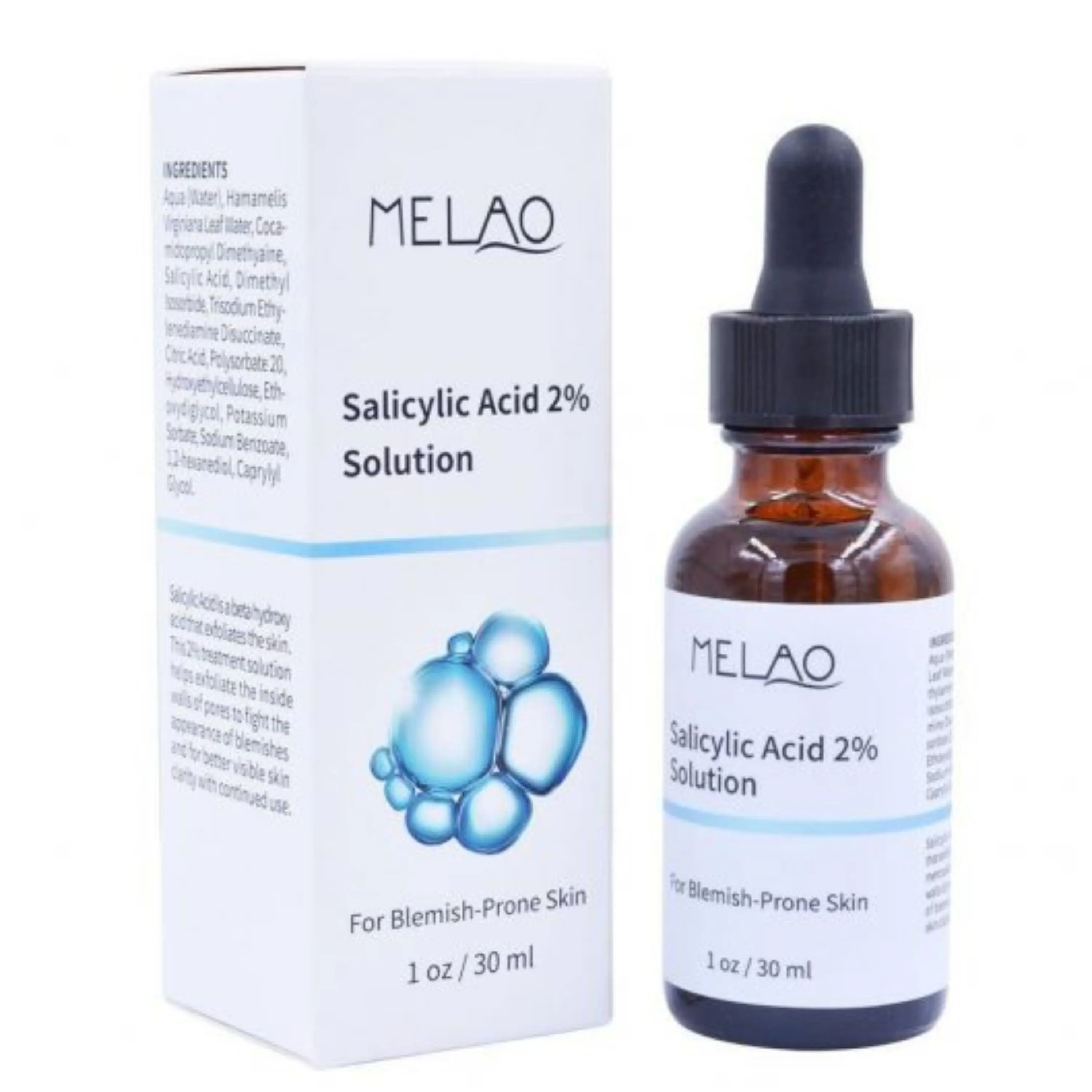 سرم هیدراته سالیسیلیک اسید برند ملائو Melao حجم 30 میلی لیتر