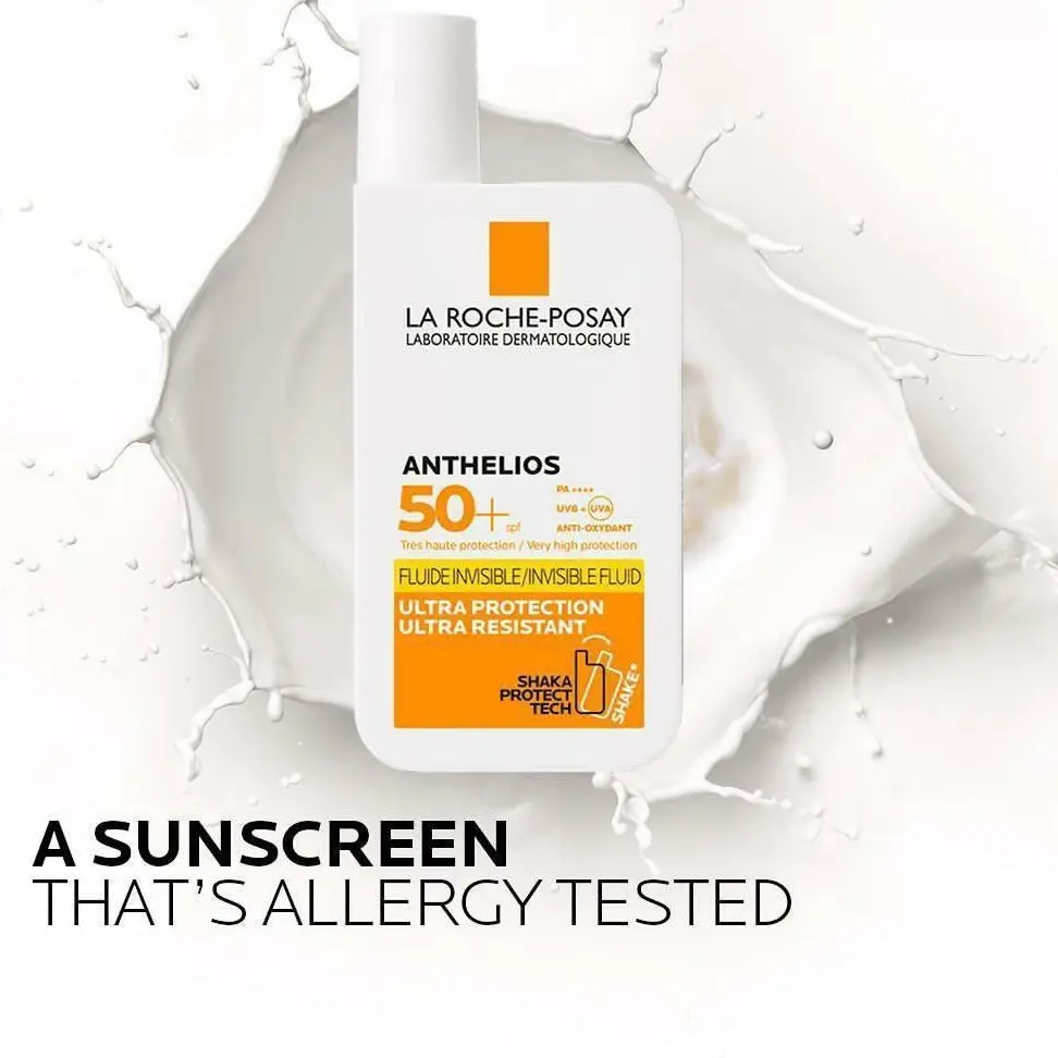 کرم ضد افتاب فلویید بی رنگ لاروش پوزایspf50مدل آنتیلیوس