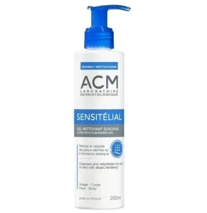 ژل شستشو پوست حساس ای سی ام ACM sensitelial حجم 200 ml