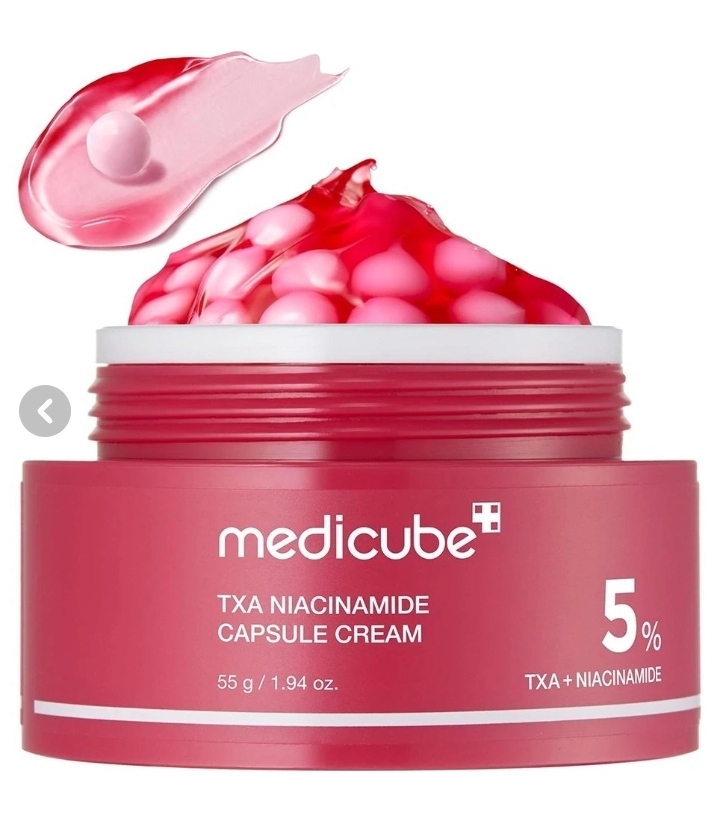 کرم کپسولی ضد لک و روشن کننده مدی کیوب مدل TXA Niacinamide حجم ۵۵ میلی لیتر